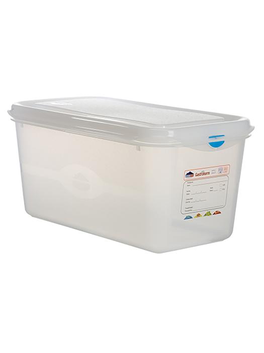 Boîte Alimentaire - 1/3 GN - 6 Litre - H 15 x 32.5 x 17.6 CM - Polypropylène - Transparent - -40°C / +100°C - Hermétique Verrouillable - Denox - 600450 E600450 €9.25 Bacs alimentaires