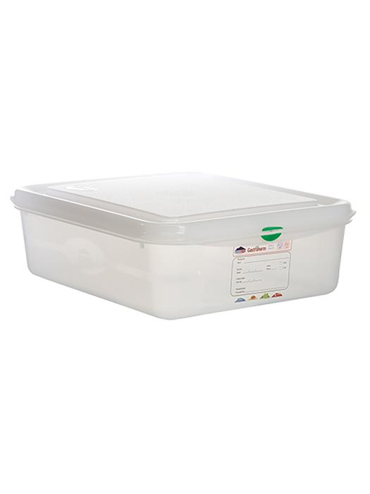 Boîte alimentaire - 1/2 GN - 6,5 Litre - H 10 x 32,5 x 26,5 CM - Polypropylène - Transparent - -40°C / +100°C - Hermétique Verrouillable - Denox - 600470 E600470 €12.35 Bacs alimentaires