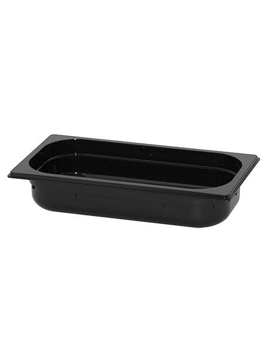 Bac gastronorme - 1/3 GN - 2,93 Litre - H 6,5 x 32,5 x 17,6 CM - Polycarbonate - Noir - -40°C / +100°C - Caterchef - 853034 E853034 €5.50 Bacs gn plastique
