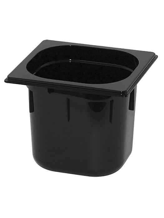 Bac gastronorme - 1/6 GN - 2,21 Litre - H 15 x 17,6 x 16,2 CM - Polycarbonate - Noir - -40°C / +100°C - Caterchef - 853062 E853062 €4.90 Bacs gn plastique