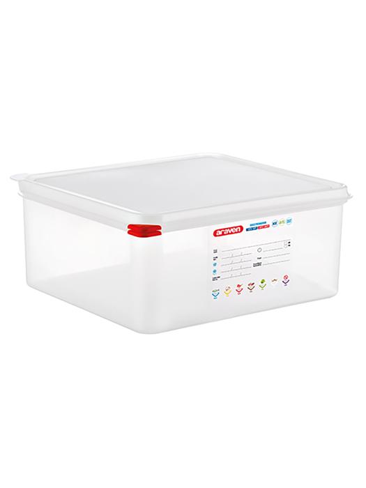 Boîte Alimentaire - 2/3 GN - 14 Litre - H 15 x 35.4 x 32.5 CM - Polypropylène - Transparent - -40°C / +95°C - Hermétique Verrouillable - Araven - 962232 E962232 €26.00 Bacs alimentaires