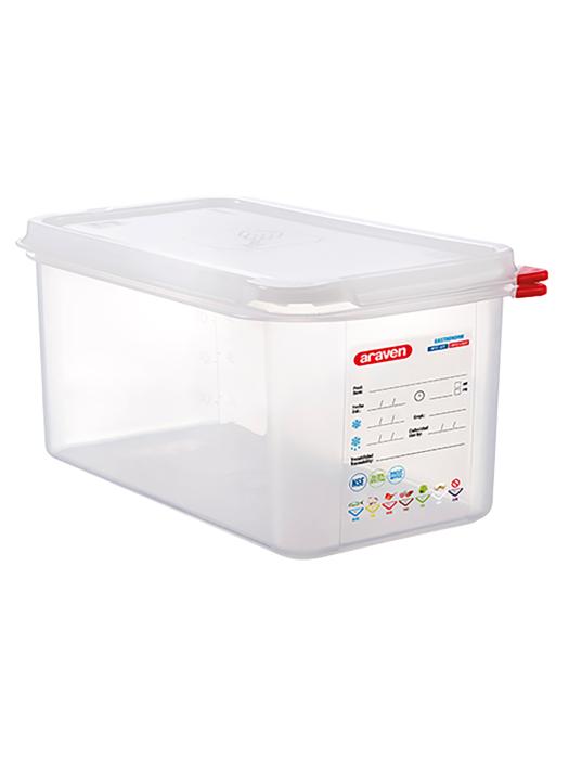 Boîte Alimentaire - 1/3 GN - 6 Litre - H 15 x 32.5 x 17.6 CM - Polypropylène - Transparent - -40°C / +95°C - Hermétique Verrouillable - Araven - 962332 E962332 €13.65 Bacs alimentaires