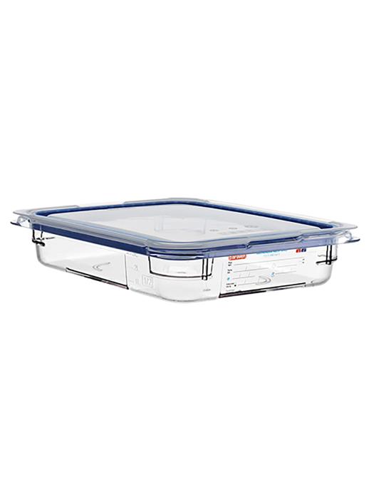 Boîte Alimentaire - 1/2 GN - 2.8 Litre - H 6.5 x 32.5 x 26.5 CM - Polycarbonate - Transparent - -40°C / +99°C - Avec Bord Silicone - Araven - 962424 E962424 €22.50 Bacs alimentaires