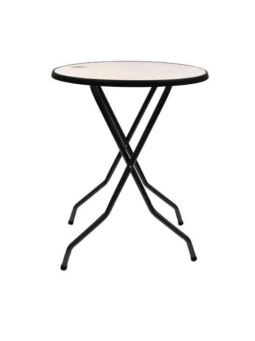 Table de fête - pliable - Ø 85 cm rond - Ardennes - blanc/noir H052 €185.99 Tableaux