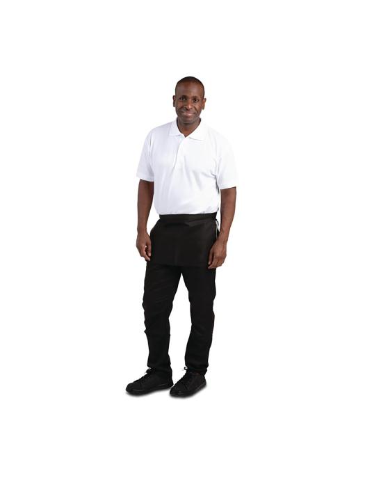 Tablier Argent - Unisexe - Taille Unique - Noir - H 30,5 x 45 CM - Polyester/Coton - Vêtements Blancs Chefs - A551 A551 €6.49 Tabliers et tabliers à bavette