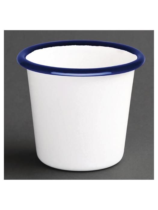 Saucière - 11,4 CL - 6 pièces - Bleu/Blanc - Ø 6,5 x H 6 CM - Émail - Olympia - DC383 DC383 €14.29 Bols et pots