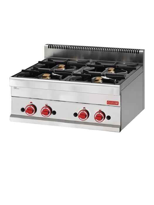 Cuisinière à gaz - Ligne 650 - 4 feux - H 65 x 40 x 28 CM - Inox - Gastro M - GN055 GN055 €1,062.34 Cuisinière électrique avec four