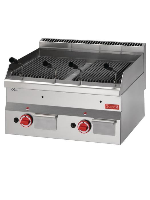 Grill à lave - Ligne 600 - Gaz - H 28 x 60 x 60 CM - 11 kW - Inox - Gastro M - GN028 GN028 €1,520.00 Gril en pierre de lave