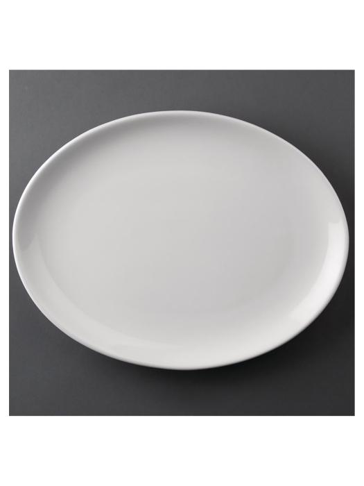 Assiette coupe - 12 pièces - H 2,9 x 25,4 x 19,7 CM - Porcelaine - Olympia - CC211 CC211 €52.50 Assiettes
