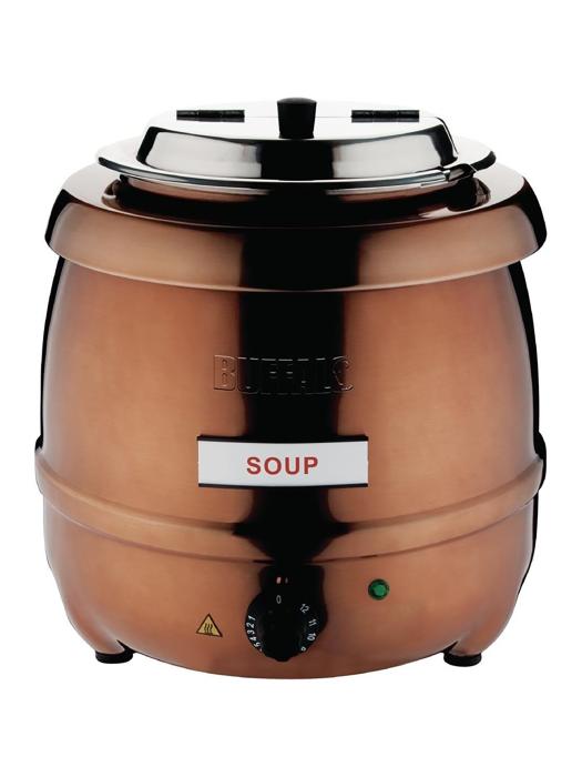 Marmite à soupe - 10 Litres - Ø 33 x H 37,5 CM - 400 W - 230 V - Buffalo - CP851 CP851 €84.00 Marmites à soupe