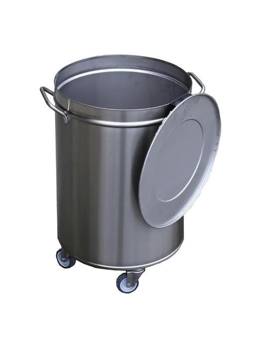 Poubelle sur roulettes - 100 Litres - Ø 45 x H 68,5 CM - Inox - Gastro M - GN146 GN146 €219.30 Poubelles