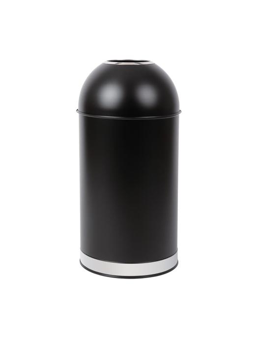 Poubelle - 40 Litres - Noir - Ø 36 x H 72 CM - Inox/Acier - Bolero - CW954 CW954 €72.74 Poubelles