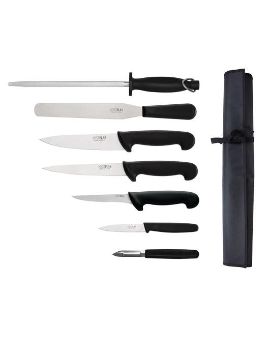 Set de couteaux - 7 pièces - Noir - Inox - Hygiplas - F222 F222 €32.20 Couteaux