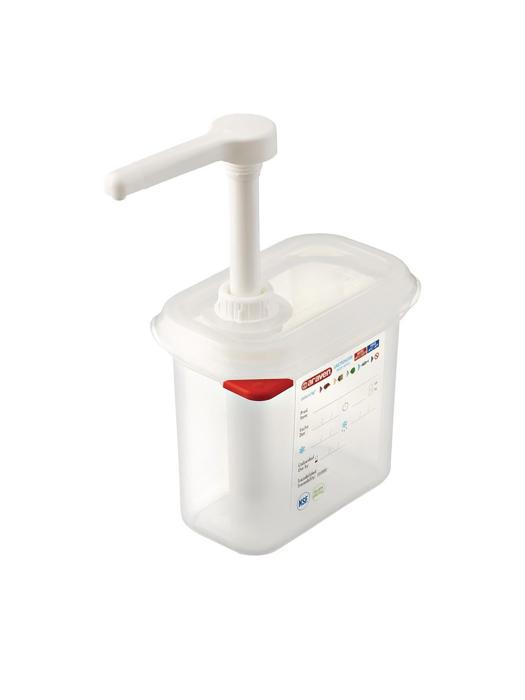 Distributeur de sauce - GN 1/9 - 1,5 Litre - H 19 x 17,6 x 10,8 CM - Polypropylène - Araven - CR821 CR821 €27.49 Bouteilles à presser