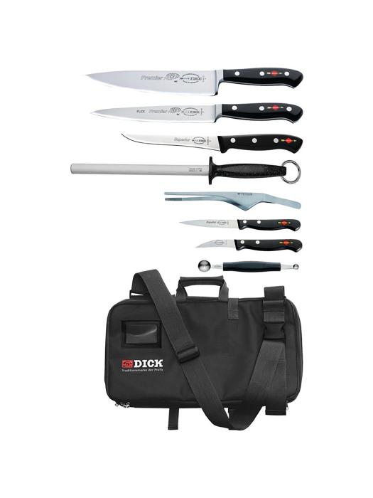 Set de couteaux - 8 pièces - Noir - H 48 x 25 x 8 CM - Métal - Dick - DL386 DL386 €286.00 Couteaux