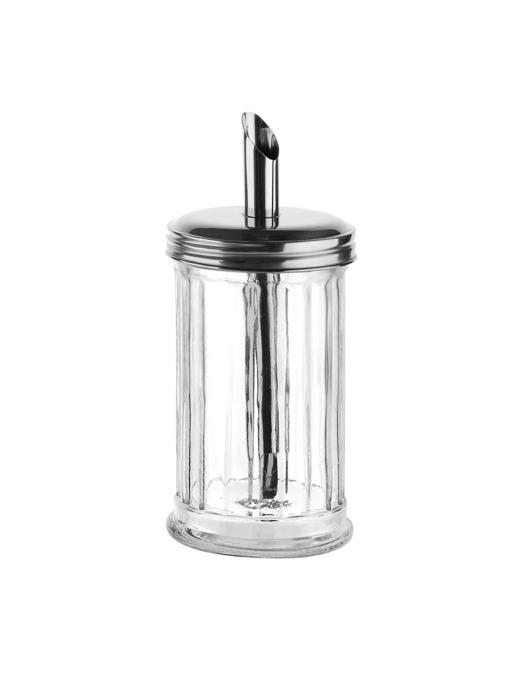 Suikerstrooier - Ø 7.5 x H 17.5 CM - Glas/RVS - Olympia - CN679 CN679 €2.19 Suikerstrooiers