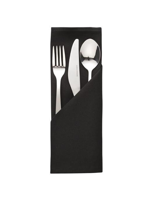 Serviettes - 10 pièces - Noir - 51 x 51 CM - Polyester - Mitre Essentials - HB561 HB561 €15.89 Jupes de table