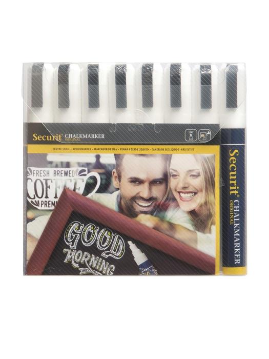 Marqueurs craie - 8 pièces - Blanc - H 23 x 16,5 x 3,3 CM - Securit - GF261 GF261 €29.55 Tableaux noirs
