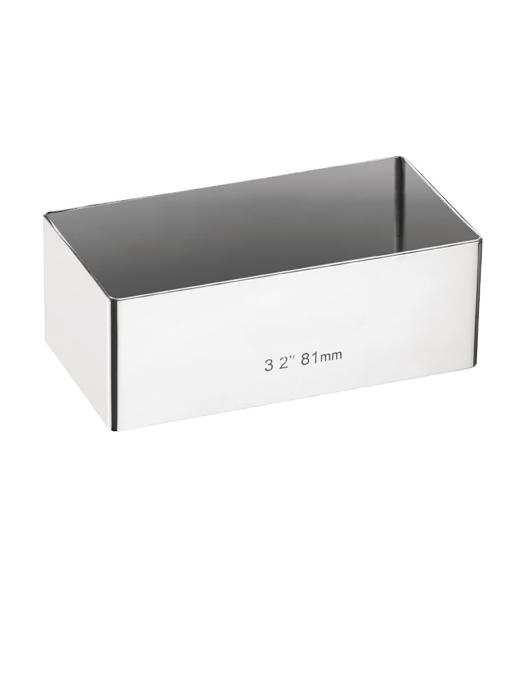 Moule à cake - H 3 x 8 x 4 CM - inox - E062 E062 €3.29 Formes
