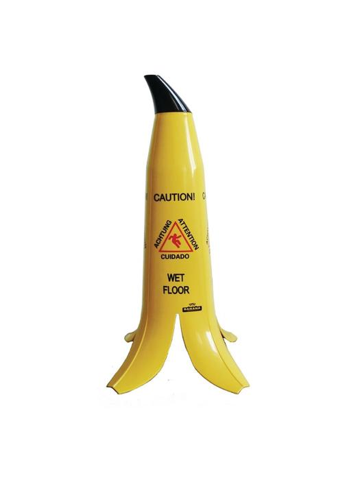 Waarschuwingsbanaan - Caution wet floor - Geel - H 60 x 29.2 x 29.2 CM - Polypropyleen - GK976 GK976 €49.70 Waarschuwingsborden