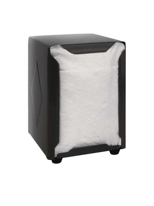 Servettendispenser - Zwart - H 12 x 9 x 10.7 CM - RVS - Olympia - CN753 CN753 €9.59 Papier dispenser