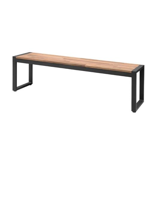 Bancs - 2 pièces - H 45 x 160 x 38 CM - Bois d'acacia/Acier - Bolero - DS158 DS158 €425.99 Bancs de salle à manger