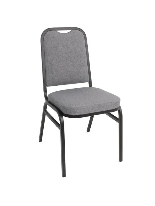 Chaise empilable - 4 pièces - Gris - H 89,5 x 45 x 54 CM - Acier - Bolero - DA602 DA602 €291.99 Chaises en tissu