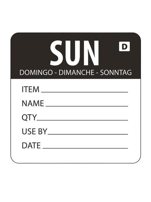 Etiquettes alimentaires - Dimanche - Dissolvable - 250 pièces - H 4,9 x 6 CM - Vogue - GH357 GH357 €14.39 Autocollants de jour