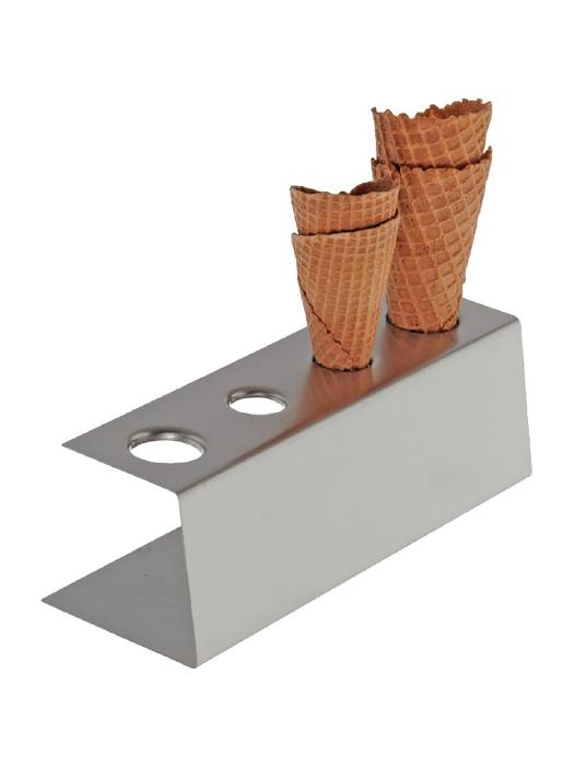 Support Corne à Glace - H 9 x 27 x 9,5 CM - Acier Inoxydable - APS - CF309 CF309 €29.59 Articles sur les glaces