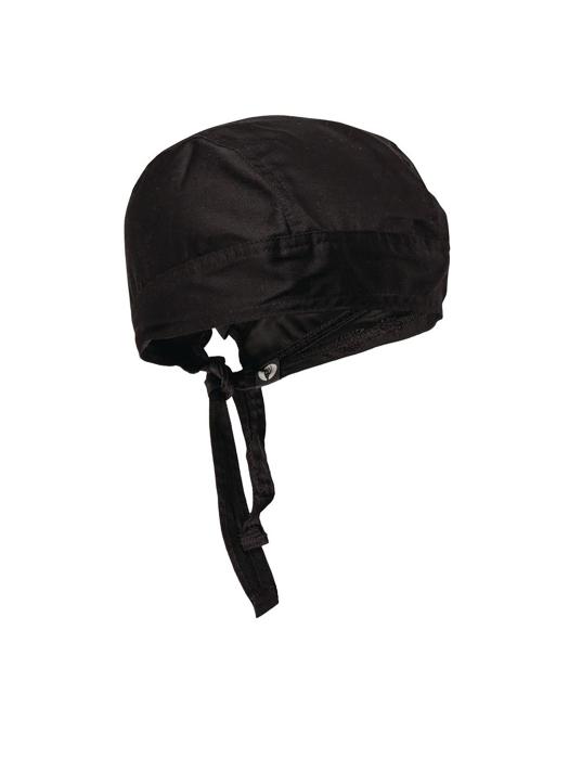 Hoofddoek - Unisex - One Size - Zwart - Polyester/Katoen - Chef Works - A702 A702 €13.99 Koksmutsen