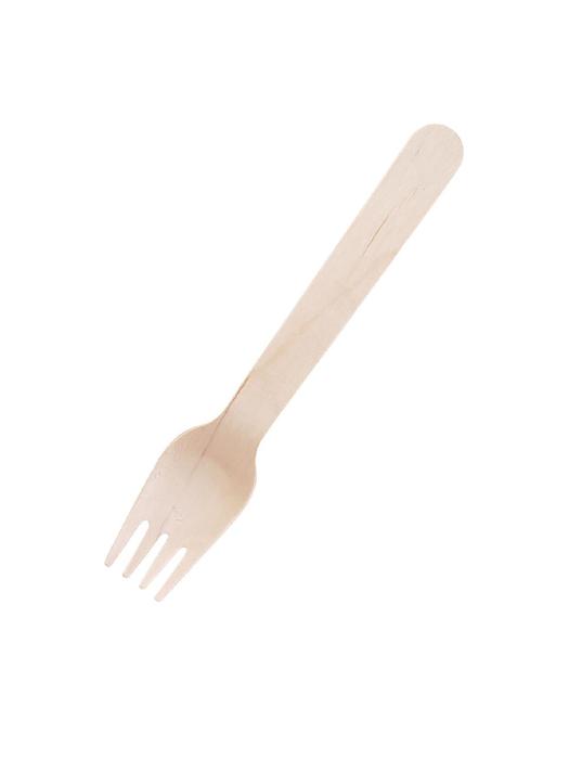 Fourchettes - Biodégradable - 100 pièces - 15,5 CM - Bois de Bouleau - Vert Fiesta - CD903 CD903 €2.99 Couverts