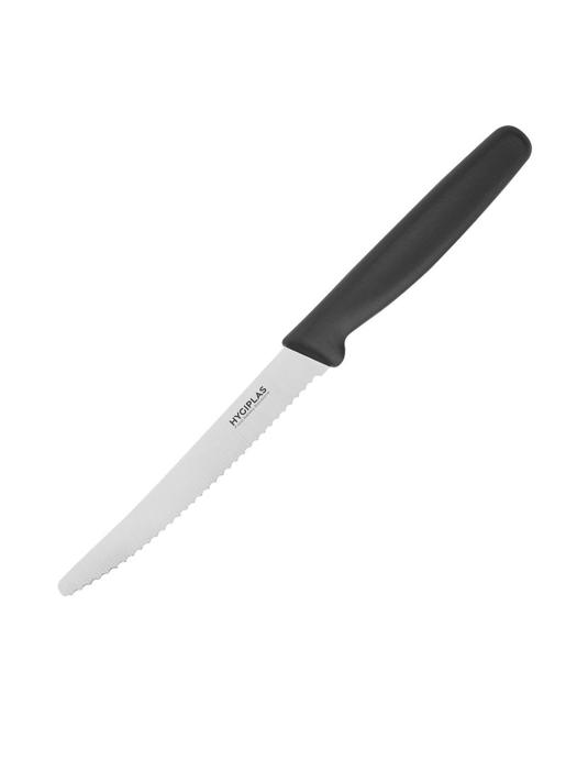 Couteau à tomates - Noir - H 1,5 x 1,8 x 20,5 CM - Inox - Hygiplas - CF897 CF897 €3.59 Couteaux