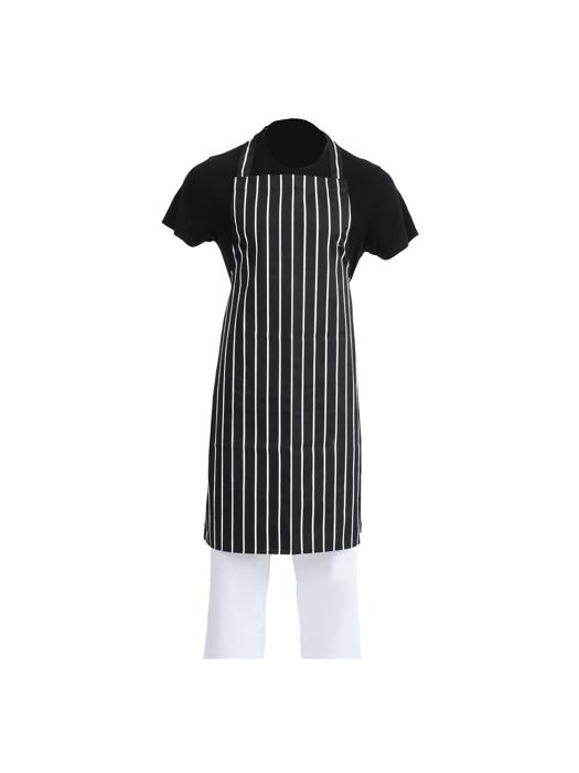 Halterschort - Unisex - One Size - Zwart/Wit - 71 x 97 CM - Polyester/Katoen - Whites Chefs Clothing - A935 A935 €9.19 Schorten en sloven