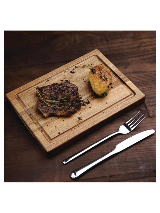 Planche à steak - H 2,5 x 26 x 19 CM - Bois d'acacia - Olympia - DP138 DP138 €15.59 Planches à découper en bois / planches de présentation
