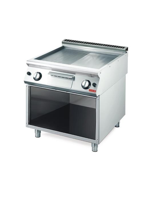 Plancha - Ligne 700 - Gaz - Lisse/Striée - H 85 x 80 x 70 CM - 11,4 kW - 400 V - Inox - Gastro M - GN098 GN098 €1,714.24 Ligne Gastro M 700