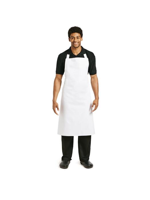 Tablier Halter - Unisexe - XL - Blanc - 91,5 x 106,6 CM - Polyester/Coton - Vêtements de Chefs Blancs - A522 A522 €9.59 Tabliers et tabliers à bavette