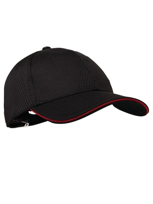 Casquette de baseball - Unisexe - Taille unique - Noir/Rouge - Polyester/Coton - Chef Works - A945 A945 €15.89 Toques de chef