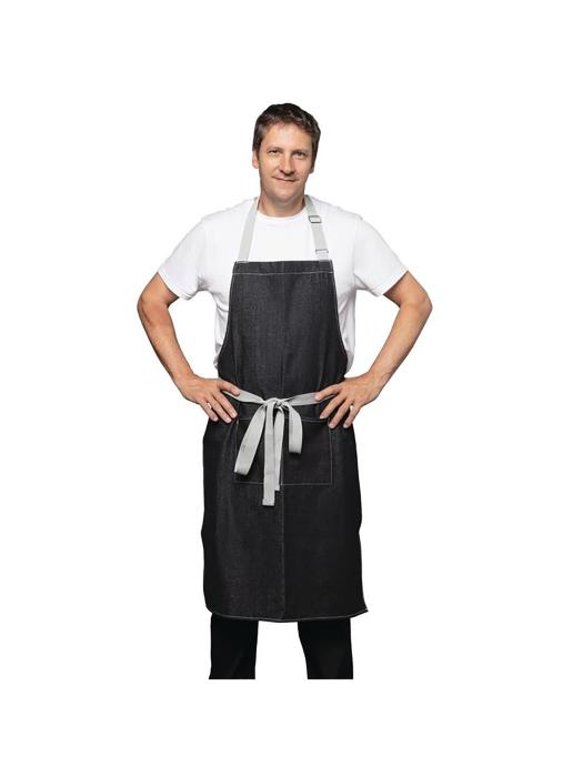 Tablier Halter - Unisexe - Noir - 70 x 100 CM - Polyester/Coton - Southside - B981 B981 €14.89 Tabliers et tabliers à bavette