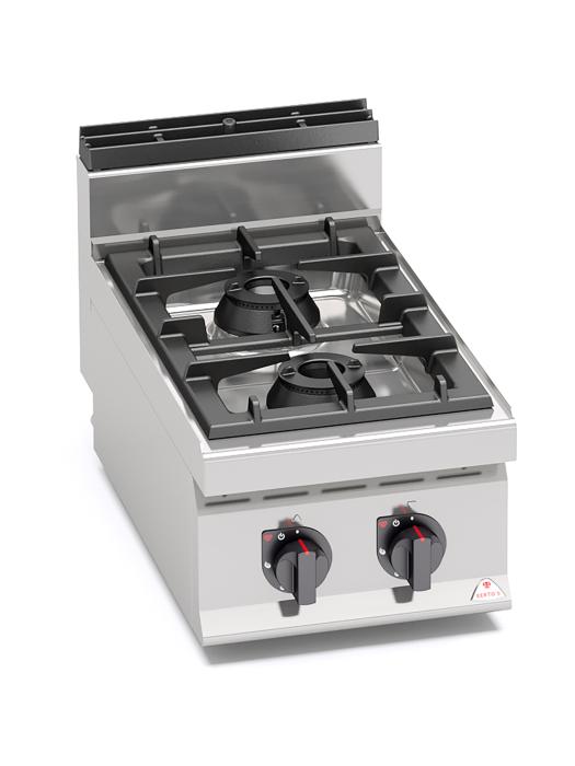 Plaque de cuisson à gaz - 2 brûleurs - Puissance maximale - Modèle de table - Berto's - G7F2BP G7F2BP €1,099.00 La ligne 700 de Berto