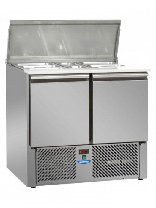 Saladette - 2 portes - Couvercle en acier inoxydable - 1/1 GN - Tecnodom - SL02EKO SL02EKO €999.00 Saladette