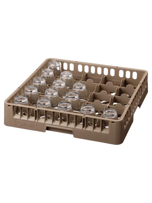 Panier lave-vaisselle pour verrerie - 16 compartiments - 50 x 50 x 10 cm - Bartscher - 5325 5325 €40.00 Paniers à vaisselle pour les verres à pied