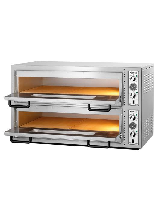 Pizzaoven - 12 x Ø30 CM - H 71 x 119 x 78 - Bartscher - 2002121 2002121 €1,994.00 Elektrische pizzaovens
