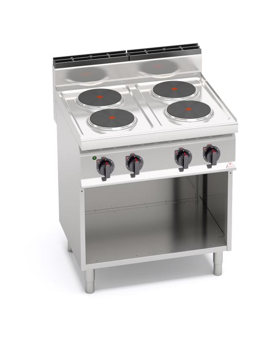 Table de cuisson traiteur - Électrique - 4 brûleurs - Berto's - E7P4M E7P4M €1,349.00 La ligne 700 de Berto