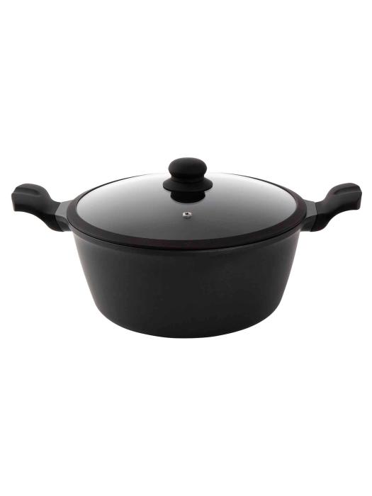 Casserole - Ø28 CM - Aluminium - Couvercle en verre - Noir - Mammouth - Vesuvio - 530346 W530346 €53.41 Gosse