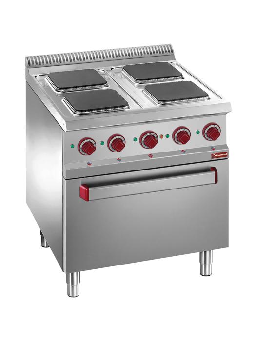 Cuisinière - Electrique - Avec four - 4 Plaques - Diamant - E7/4PQF7 E7/4PQF7 €3,381.00 Ligne Diamond 700