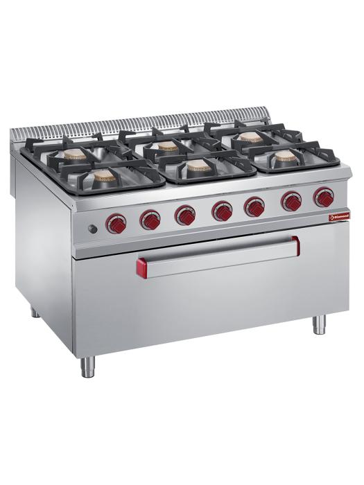 Cuisinière à gaz - Four à gaz - 6 Foyers - Diamant - G9/6BFM12 G9/6BFM12 €4,067.25 Ligne Diamond 900