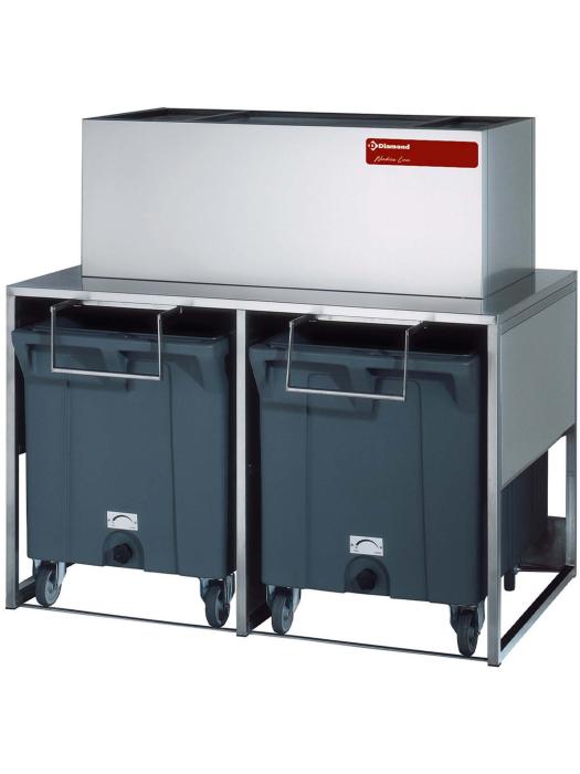 Bacs de stockage - 2 x 108 KG - Sur roulettes - Diamant - DROLBIN/50-90 DROLBIN/50-90 €5,790.75 Bunker à glaçons