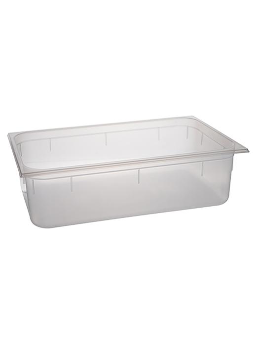 Bac gastronorme - GN 1/1 - 19,5 Litre - H 15 x 53 x 32,5 CM - Polypropylène - Transparent - -40°C / +95°C - Caterchef - 853832 E853832 €9.80 Bacs gn plastique