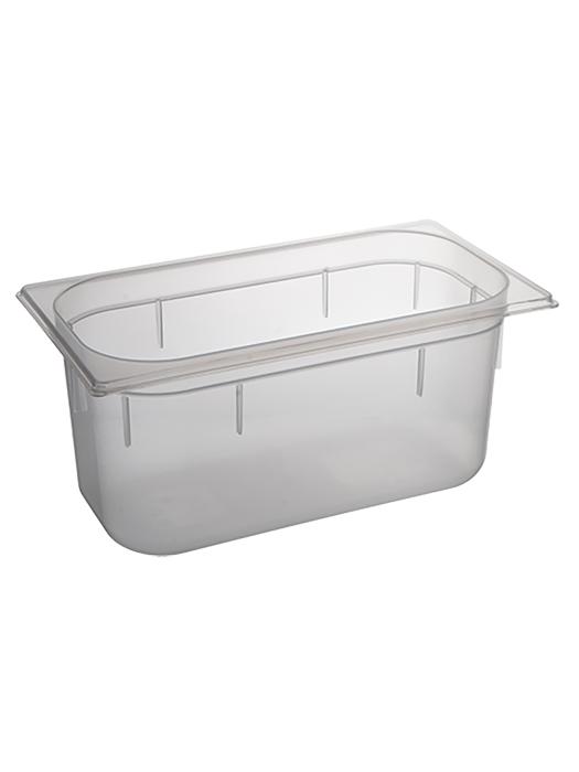Bac gastronorme - 1/3 GN - 5,3 Litre - H 15 x 32,5 x 17,6 CM - Polypropylène - Transparent - -40°C / +95°C - Caterchef - 853852 E853852 €3.95 Bacs gn plastique