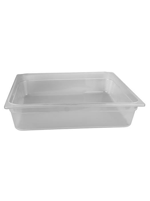 Bac gastronorme - GN 2/1 - 42,8 Litre - H 15 x 65 x 53 CM - Polypropylène - Transparent - -40°C / +95°C - Caterchef - 853822 E853822 €35.50 Bacs gn plastique